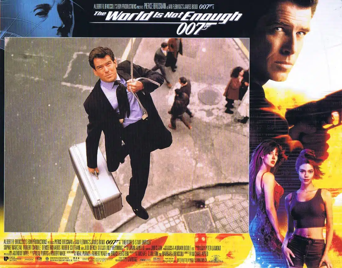 THE WORLD IS NOT ENOUGH Original Lobby Card 9 Pierce Brosnan as James Bond 007
