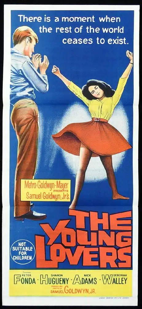 THE YOUNG LOVERS Original Daybill Movie Poster Peter Fonda Sharon Hugueny