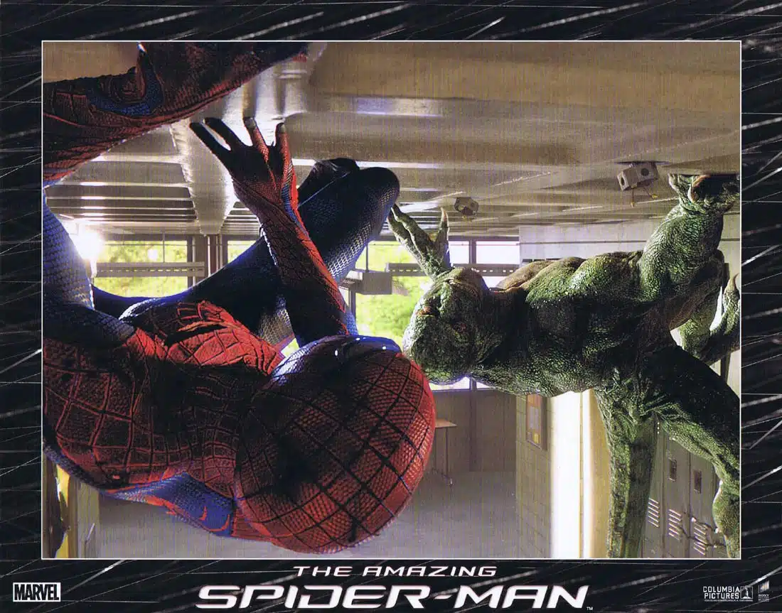 THE AMAZING SPIDER-MAN Original Lobby Card 10 Andrew Garfield Emma Stone Spiderman