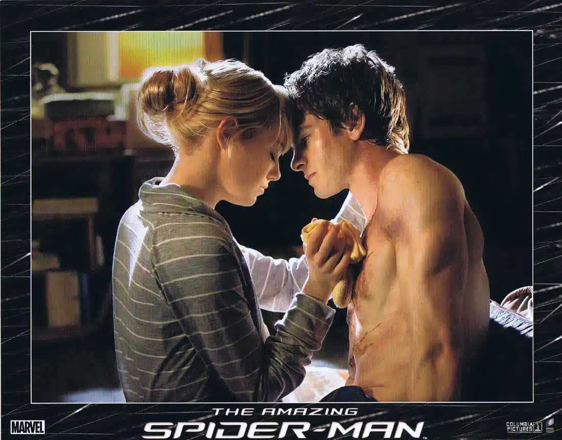THE AMAZING SPIDER-MAN Original Lobby Card 6 Andrew Garfield Emma Stone Spiderman