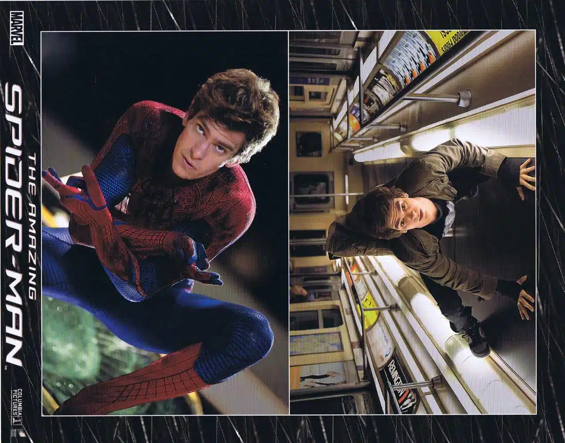 THE AMAZING SPIDER-MAN Original Lobby Card 7 Andrew Garfield Emma Stone Spiderman