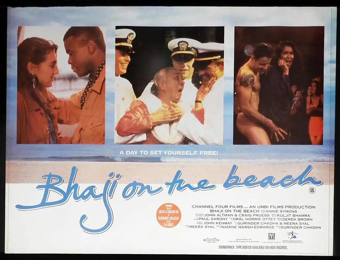 BHAJI ON THE BEACH Original ROLLED British Quad Movie Poster  Kim Vithana