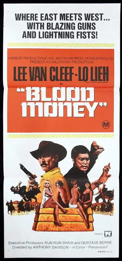 BLOOD MONEY Original Daybill Movie Poster Lee Van Cleef Stranger and the Gunfighter
