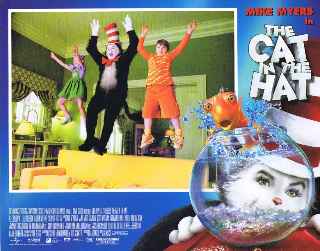 THE CAT IN THE HAT Original Lobby Card 5 Mike Myers Alec Baldwin Kelly Preston