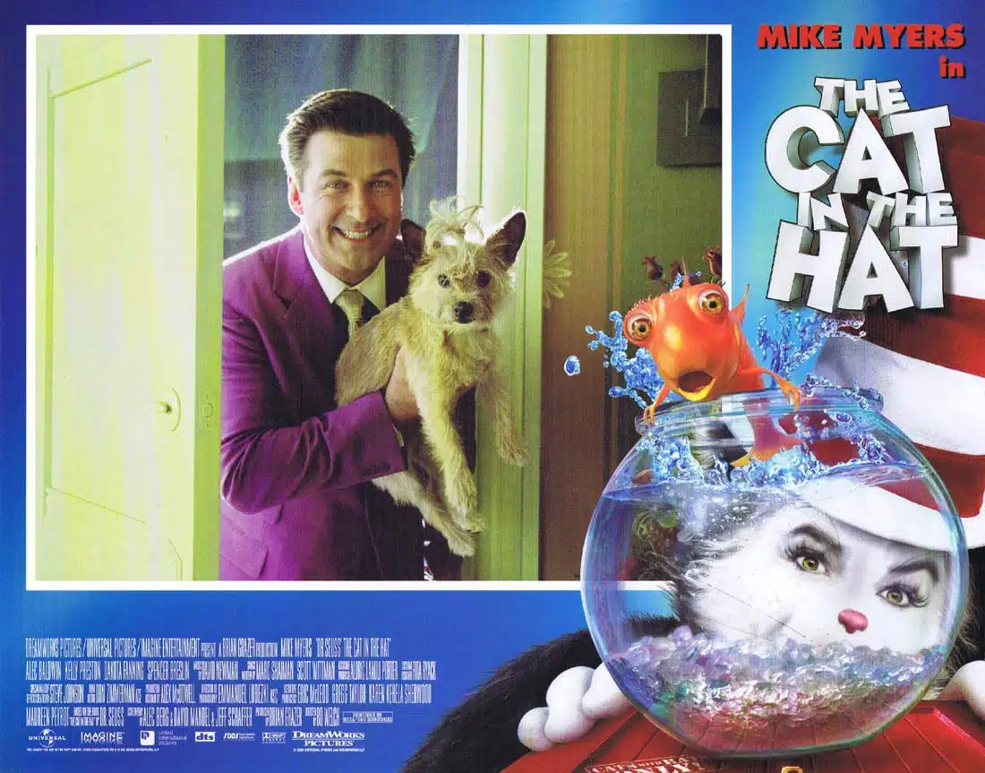THE CAT IN THE HAT Original Lobby Card 7 Mike Myers Alec Baldwin Kelly Preston