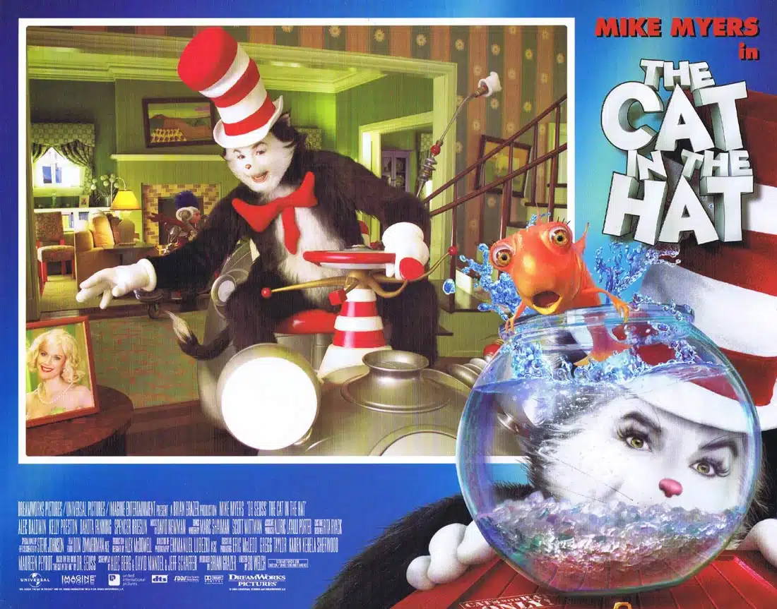 THE CAT IN THE HAT Original Lobby Card 8 Mike Myers Alec Baldwin Kelly Preston