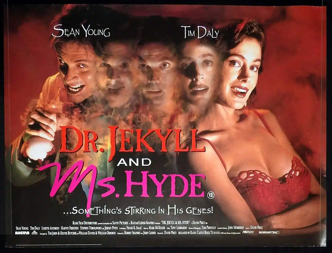 DR JEKYLL AND MS HYDE Original ROLLED British Quad Movie Poster Sean Young Tim Daly