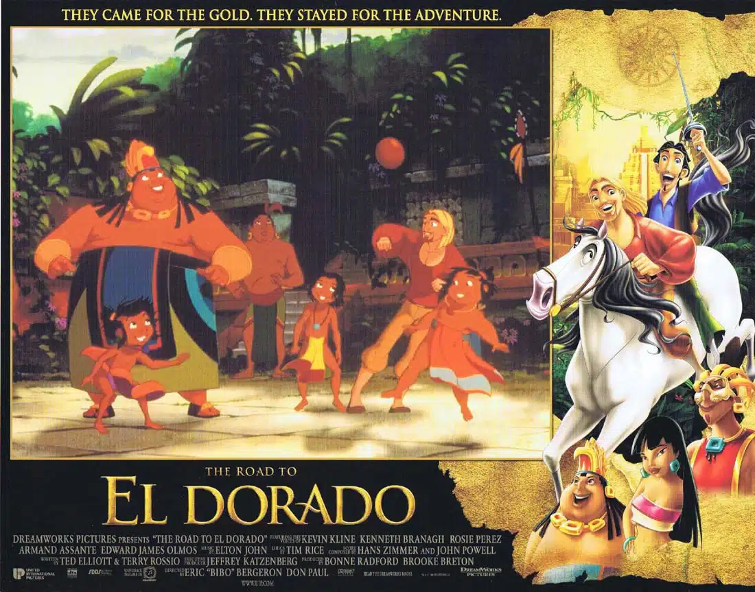 EL DORADO Original Lobby Card 4 Kenneth Branagh Kevin Kline Armand Assante