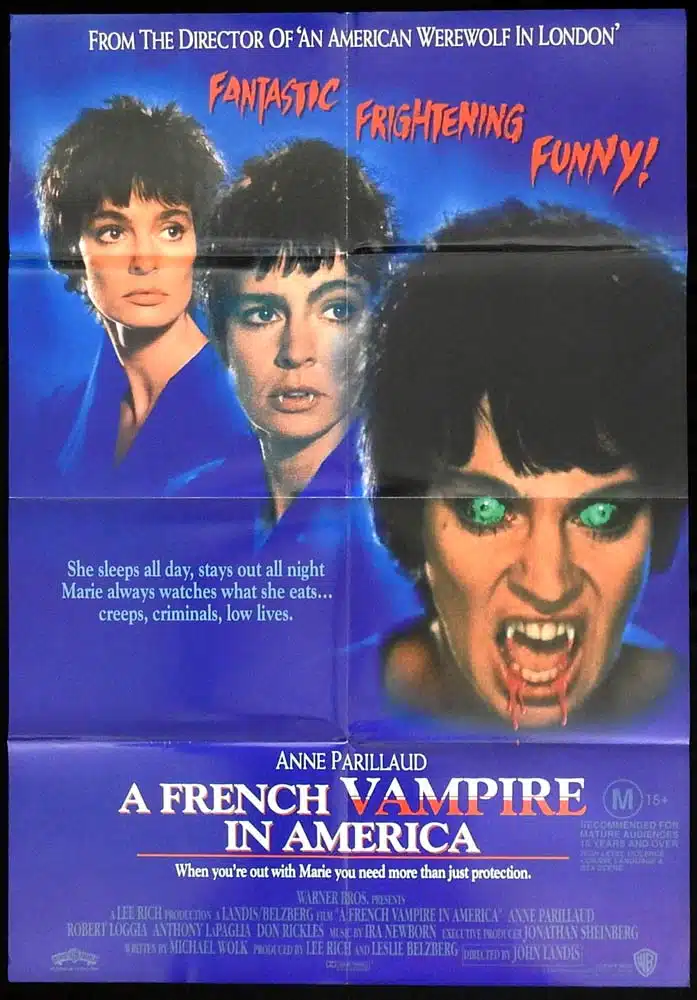 A FRENCH VAMPIRE IN AMERICA aka INNOCENT BLOOD Original One sheet Movie Poster