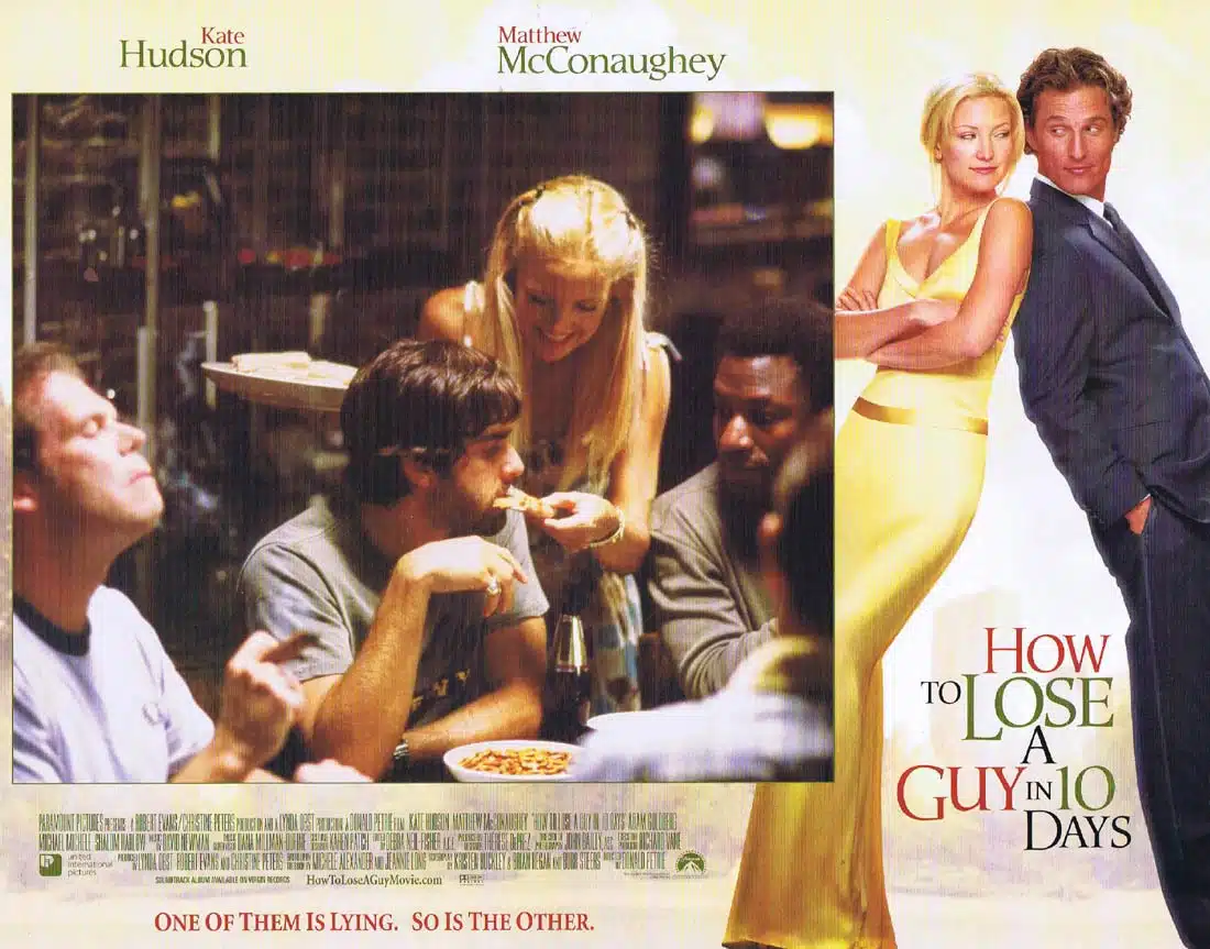 HOW TO LOSE A GUY IN 10 DAYS Original Lobby Card 7 Kate Hudson Matthew McConaughey