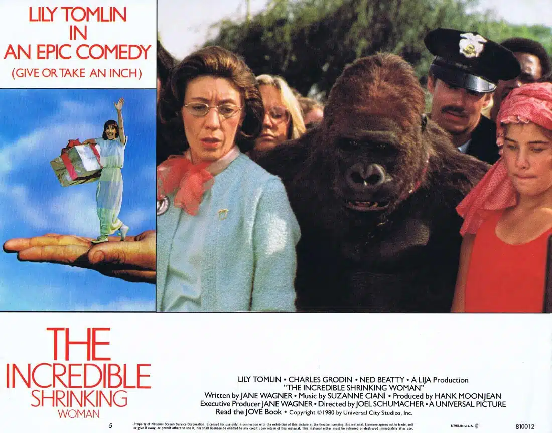 THE INCREDIBLE SHRINKING WOMAN Original Lobby Card 5 Lily Tomlin Charles Grodin