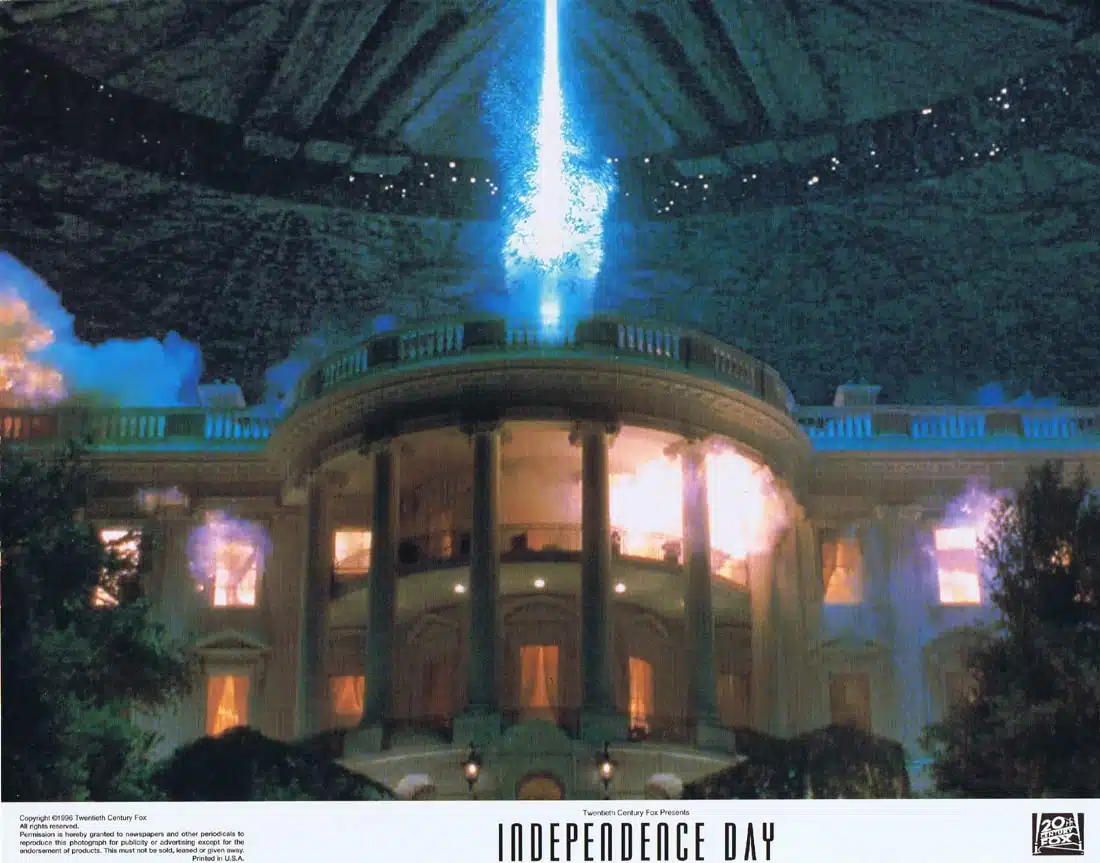 INDEPENDENCE DAY Original Lobby Card 4 Will Smith Bill Pullman Jeff Goldblum