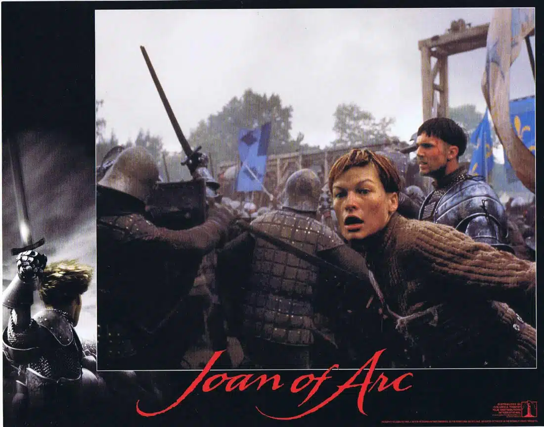 JOAN OF ARC Original Lobby Card 5 Milla Jovovich John Malkovich Faye Dunaway