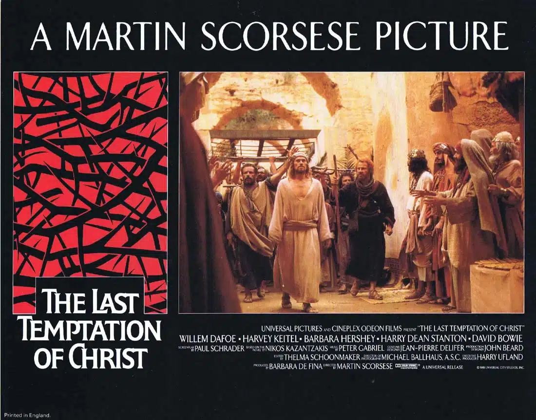 THE LAST TEMPTATION OF CHRIST Original Lobby Card 2 Harvey Keitel Martin Scorsese