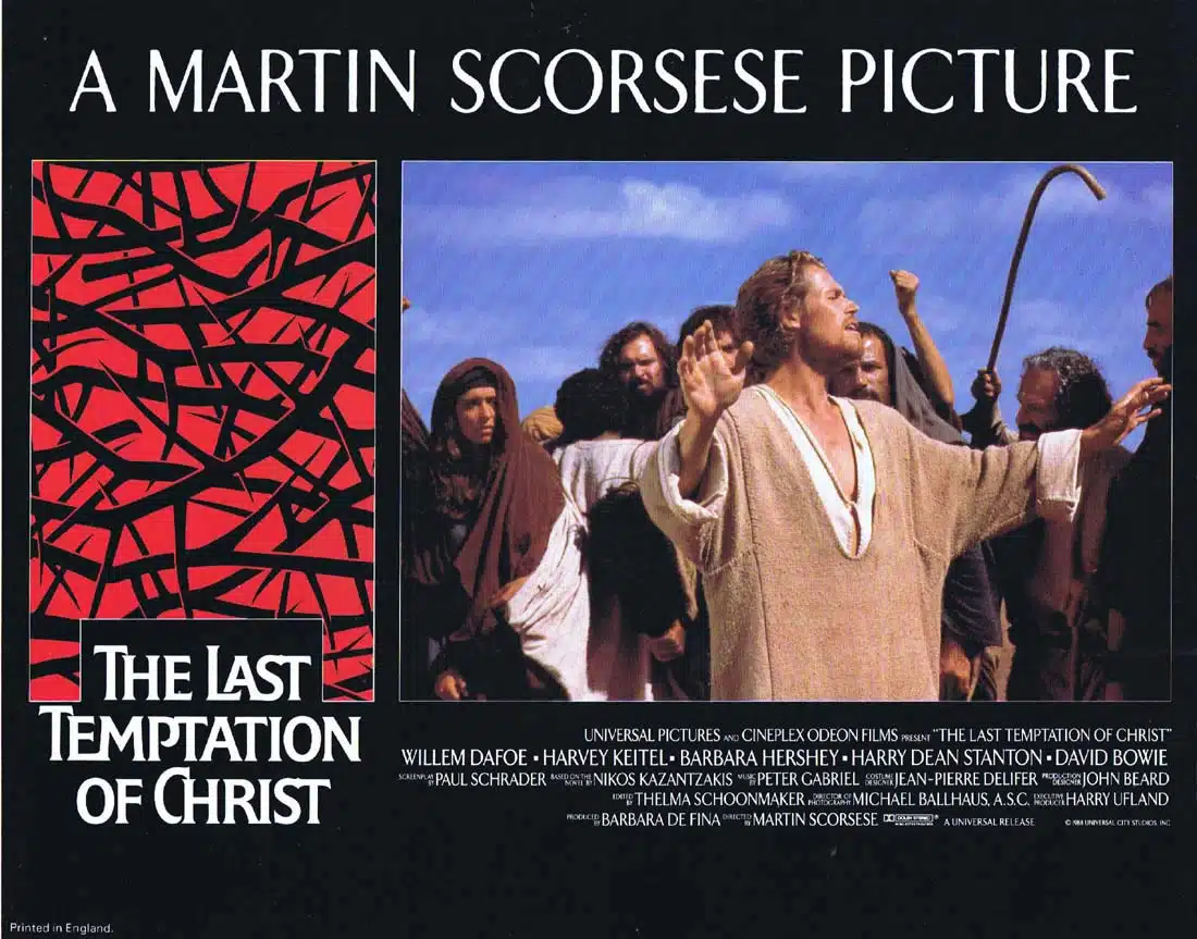 THE LAST TEMPTATION OF CHRIST Original Lobby Card 3 Harvey Keitel Martin Scorsese
