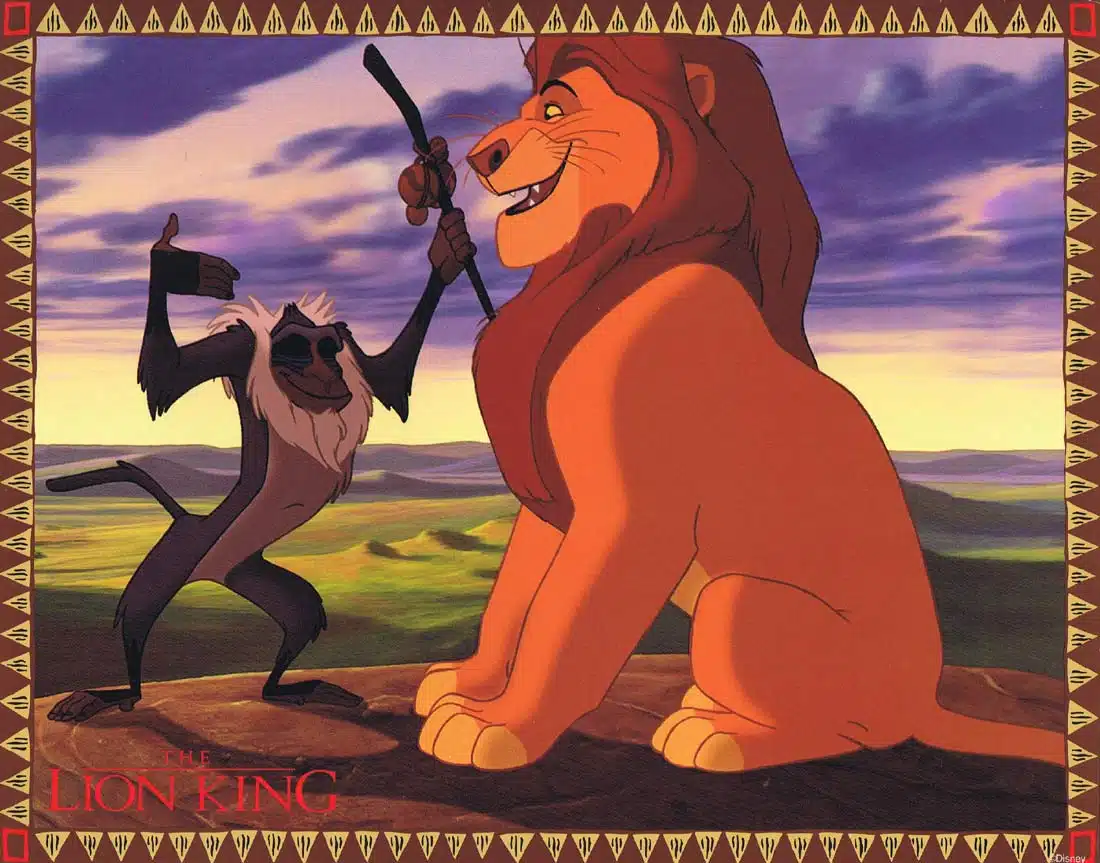 THE LION KING Lobby Card 4 Matthew Broderick Jonathan Taylor Thomas Disney
