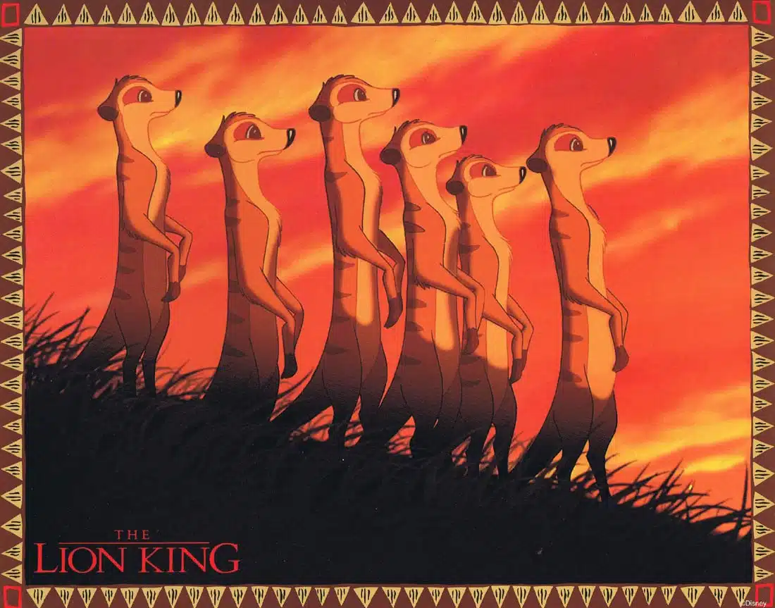 THE LION KING Lobby Card 6 Matthew Broderick Jonathan Taylor Thomas Disney
