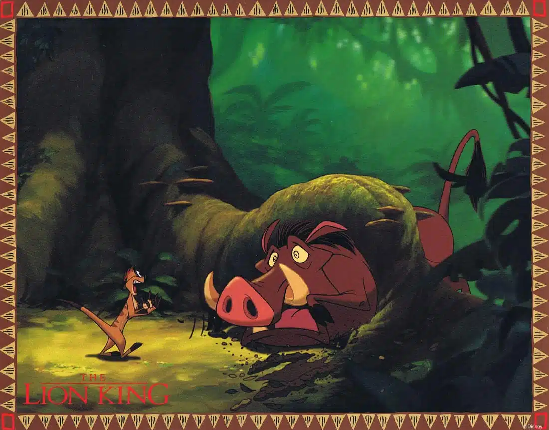 THE LION KING Lobby Card 8 Matthew Broderick Jonathan Taylor Thomas Disney