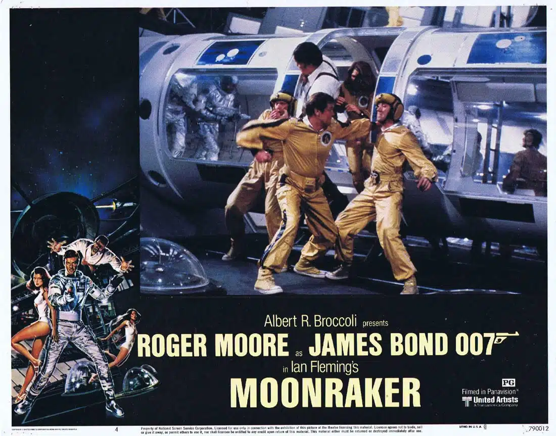 MOONRAKER Original Lobby Card 4 JAMES BOND Roger Moore Lois Chiles