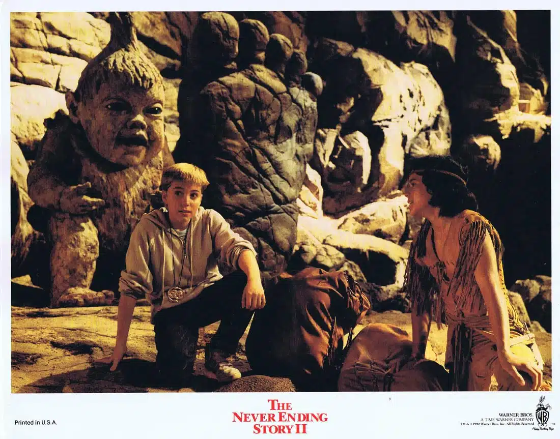 THE NEVER ENDING STORY II Original Lobby Card 3 Noah Hathaway Barret Oliver