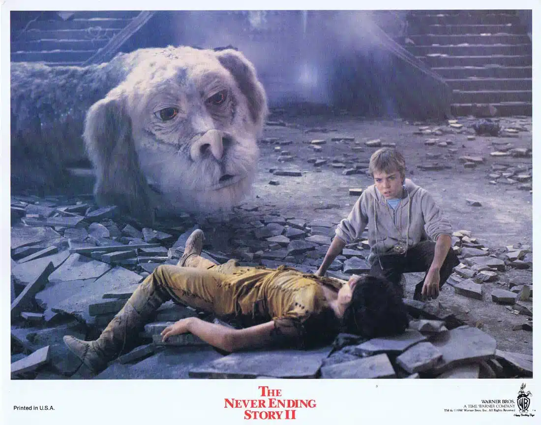 THE NEVER ENDING STORY II Original Lobby Card 8 Noah Hathaway Barret Oliver