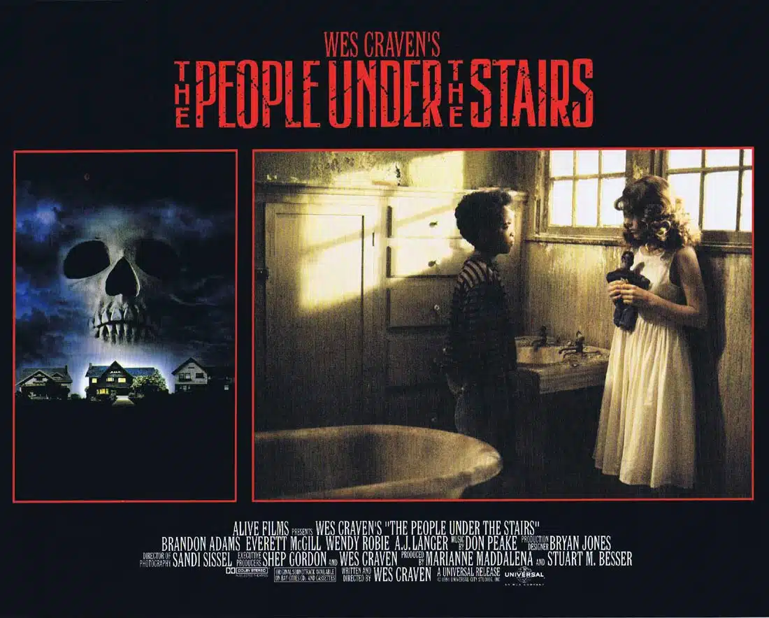 THE PEOPLE UNDER THE STAIRS Original Lobby Card 5 Wes Craven Brandon Adams
