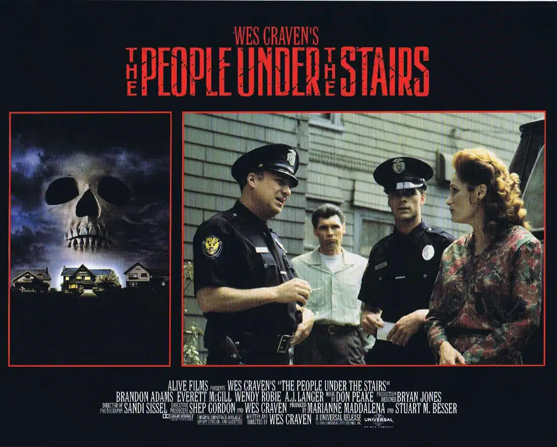 THE PEOPLE UNDER THE STAIRS Original Lobby Card 8 Wes Craven Brandon Adams