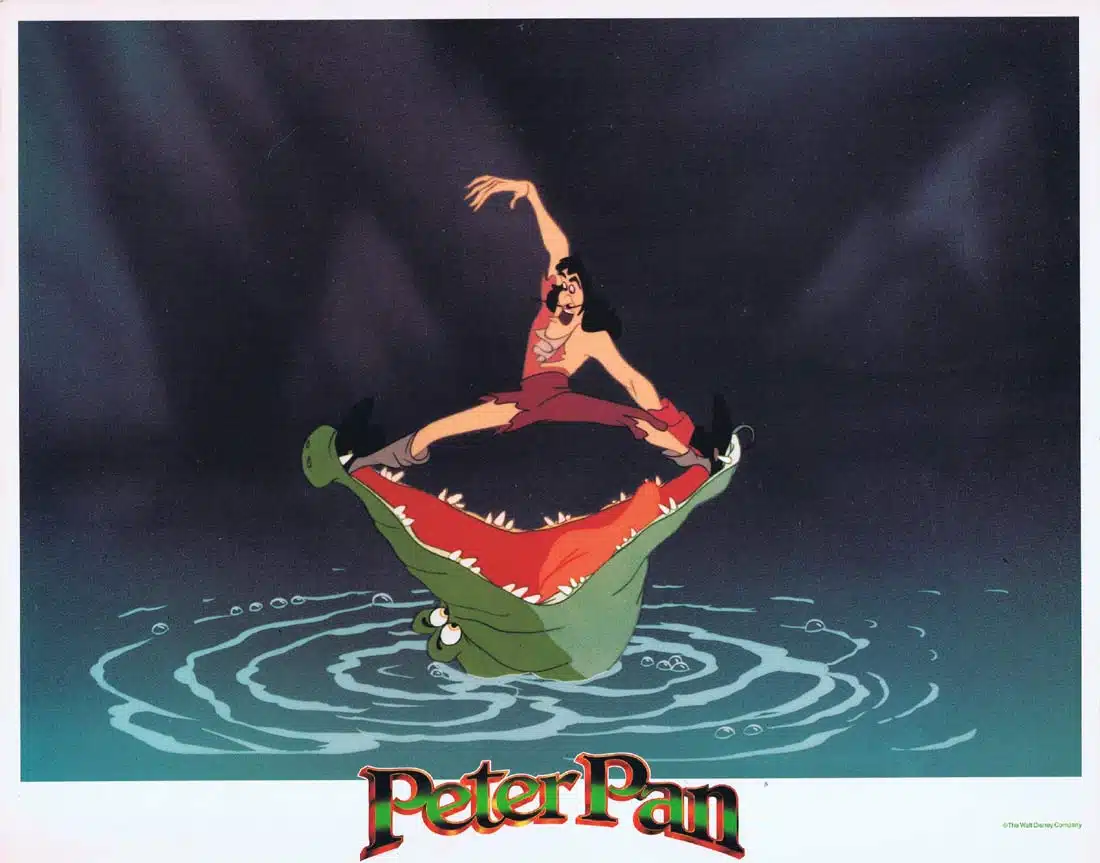 PETER PAN Original 1989r Lobby Card 6 Disney Bobby Driscoll Kathryn Beaumont