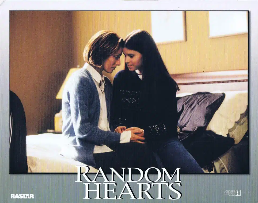 RANDOM HEARTS Original Lobby Card 4 Harrison Ford Kristin Scott Thomas