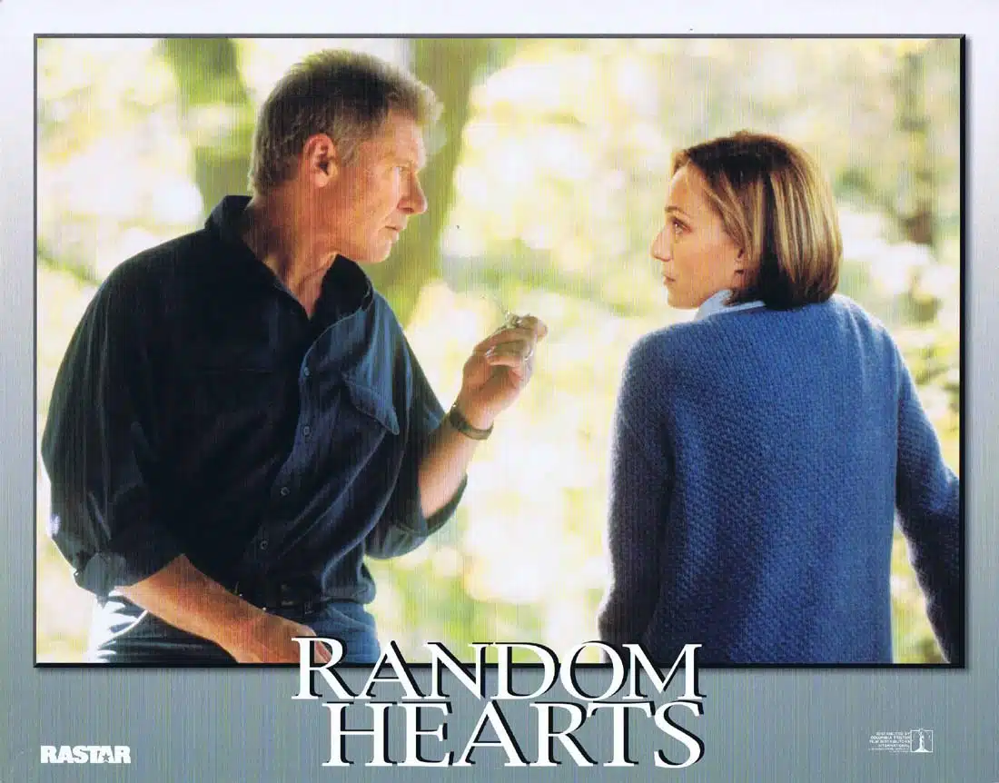 RANDOM HEARTS Original Lobby Card 6 Harrison Ford Kristin Scott Thomas