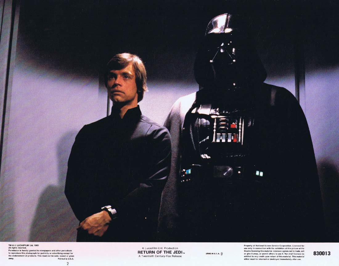 RETURN OF THE JEDI Original Lobby Card 2 Harrison Ford Star Wars