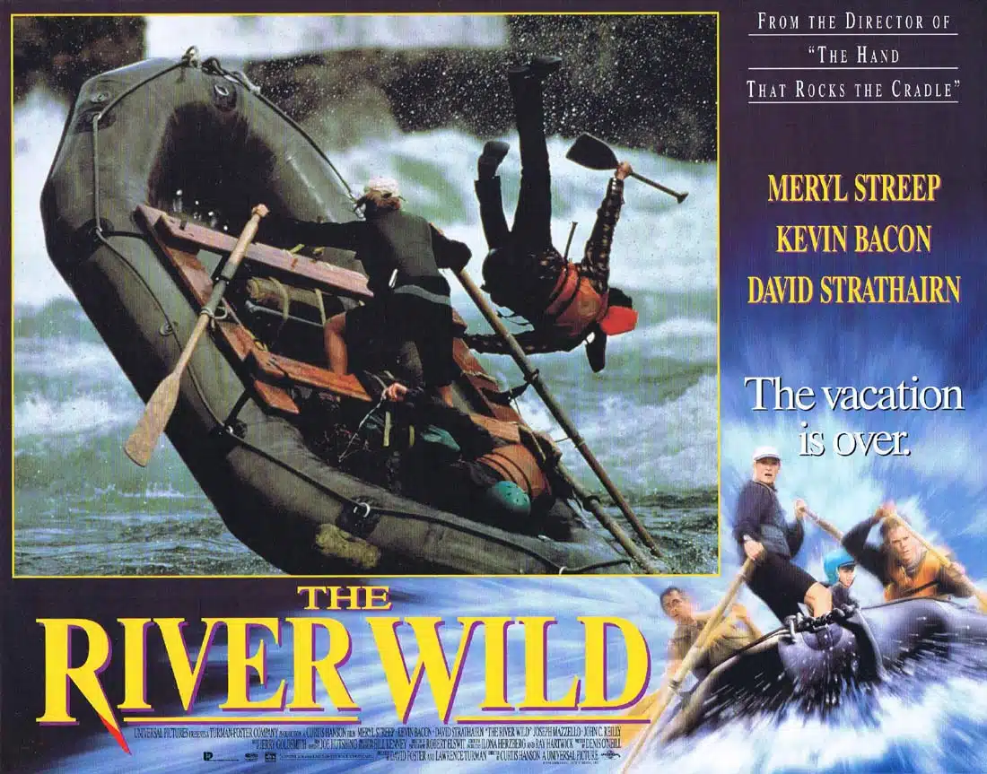 THE RIVER WILD Original Lobby Card 4 Meryl Streep Kevin Bacon David Strathairn