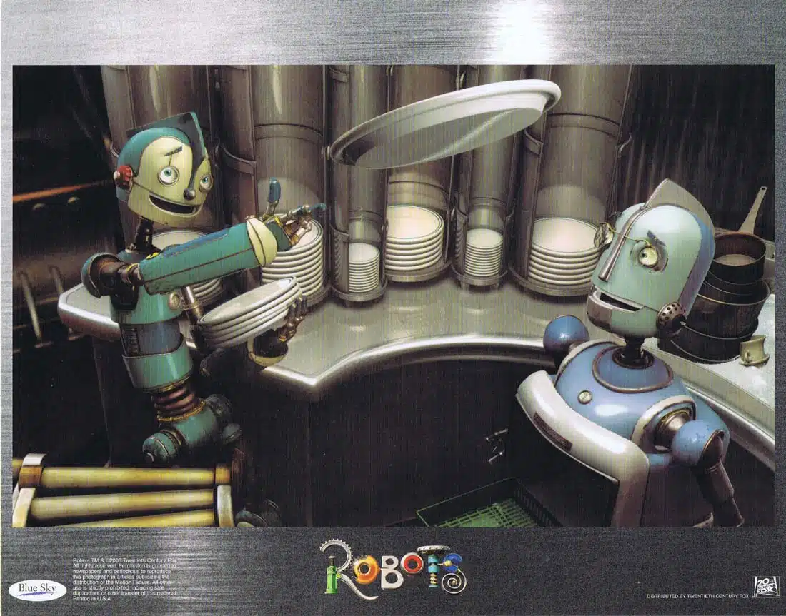 ROBOTS Original Lobby Card 5 Ewan McGregor Halle Berry Robin Williams
