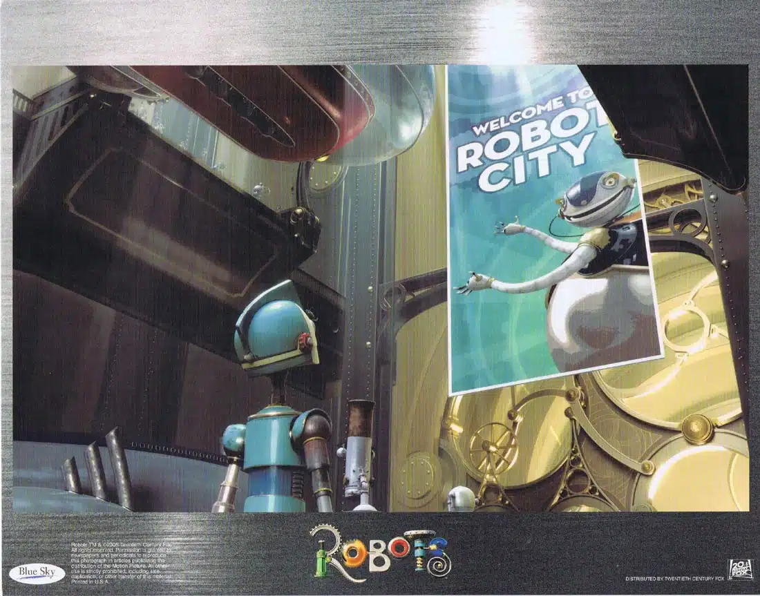 ROBOTS Original Lobby Card 6 Ewan McGregor Halle Berry Robin Williams