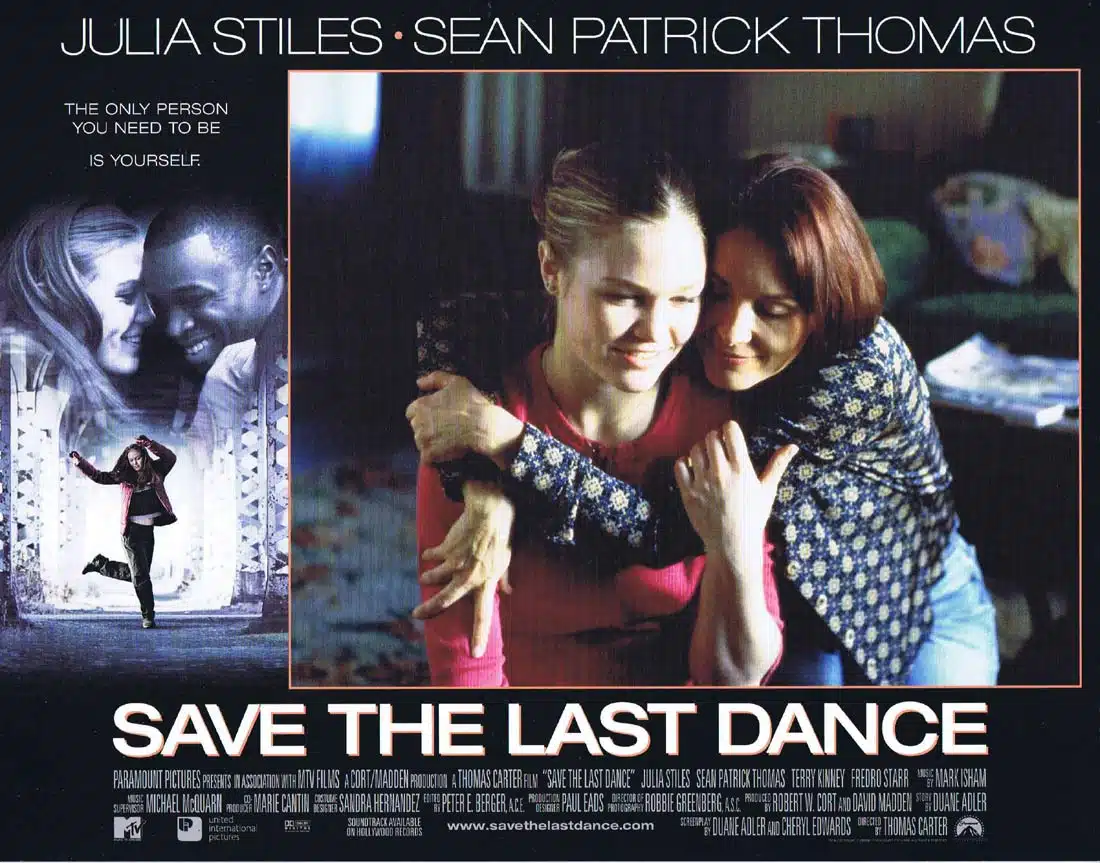 SAVE THE LAST DANCE Original Lobby Card 3 Julia Stiles Sean Patrick Thomas