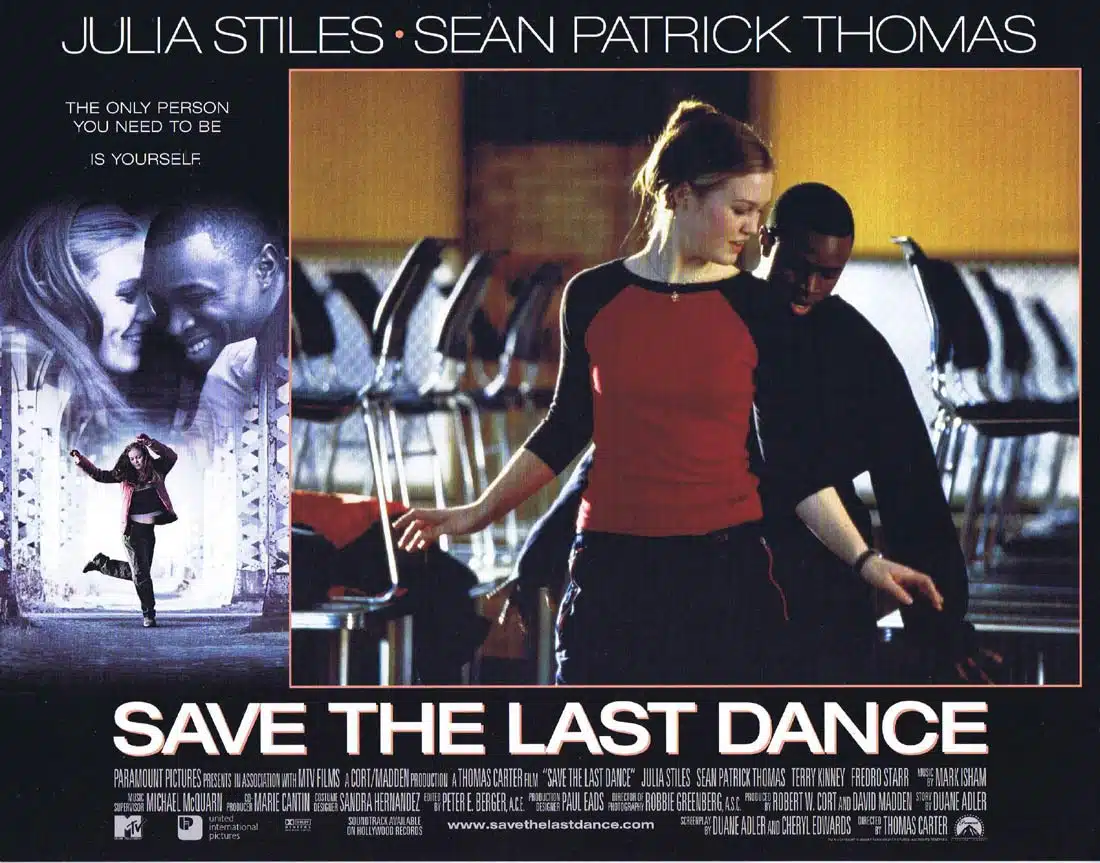 SAVE THE LAST DANCE Original Lobby Card 5 Julia Stiles Sean Patrick Thomas