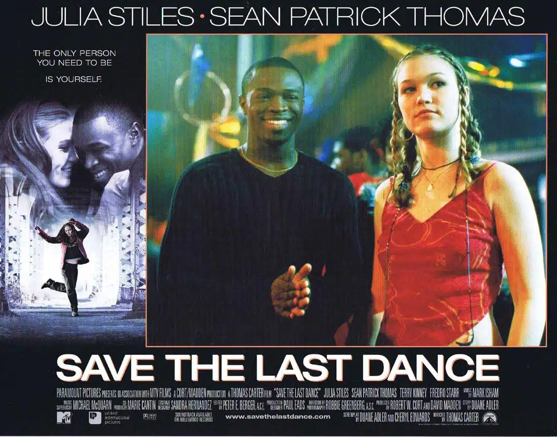 SAVE THE LAST DANCE Original Lobby Card 6 Julia Stiles Sean Patrick Thomas