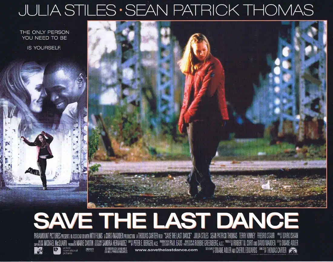 SAVE THE LAST DANCE Original Lobby Card 8 Julia Stiles Sean Patrick Thomas