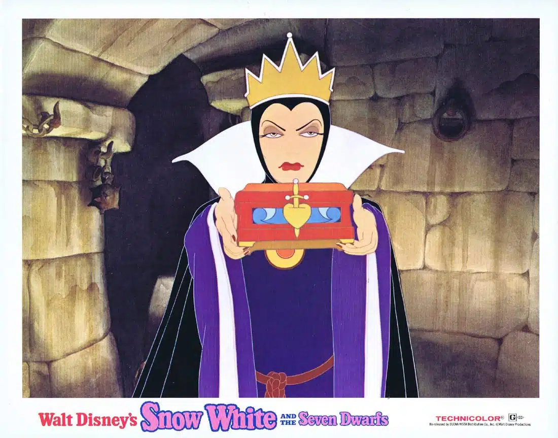 SNOW WHITE AND THE SEVEN DWARFS Original 1975r Lobby Card 4 Disney