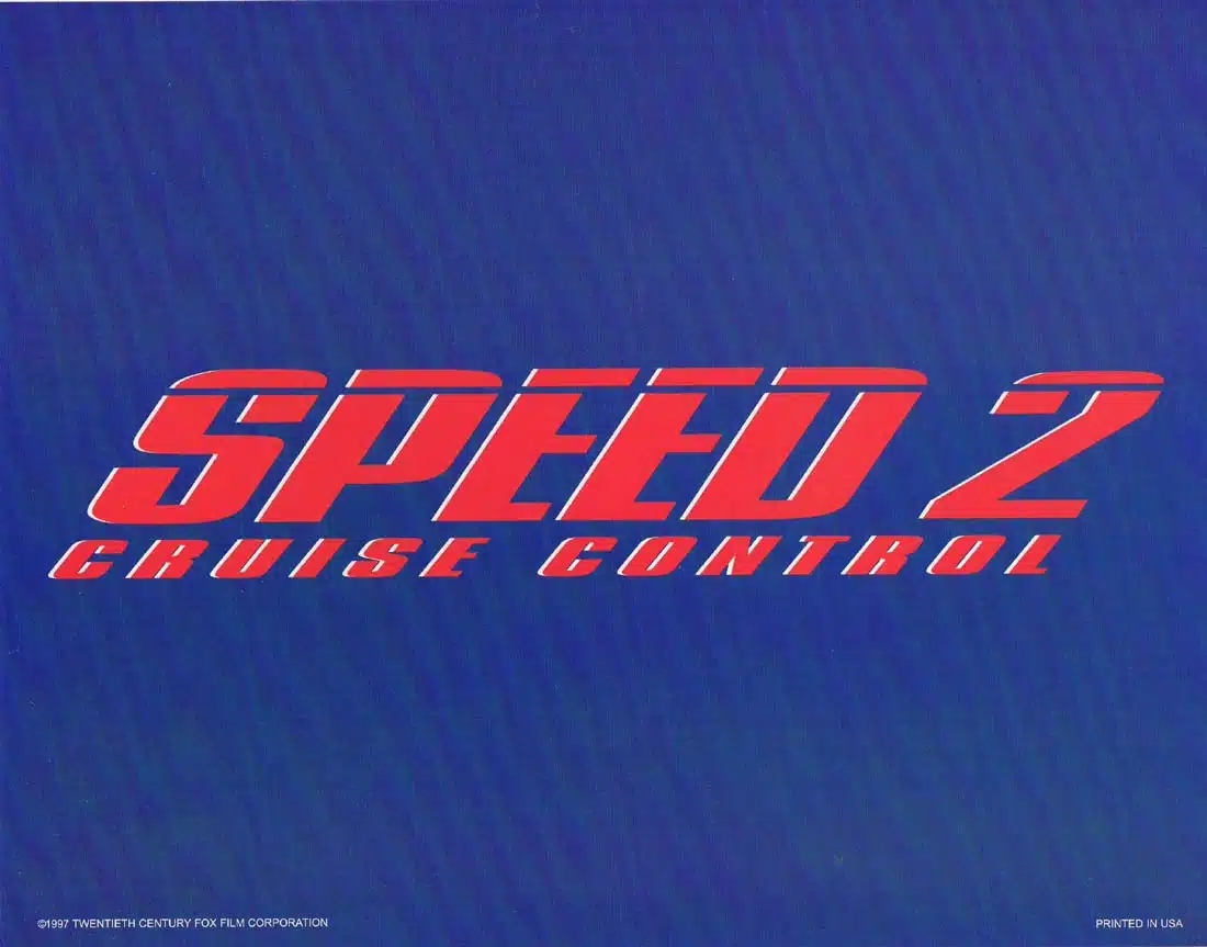 SPEED 2 CRUISE CONTROL Original Title Lobby Card Sandra Bullock Jason Patric