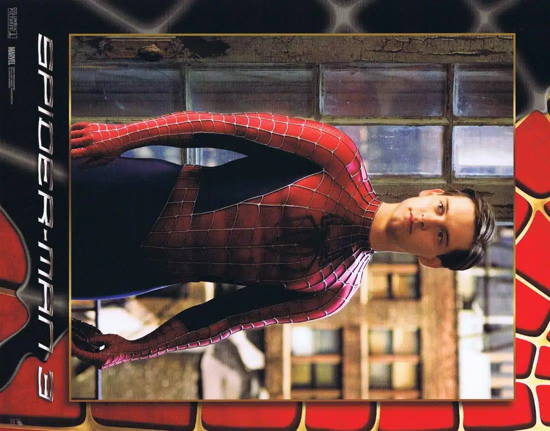 SPIDERMAN 3 Original Lobby Card 2 Tobey Maguire Kirsten Dunst Spider-Man