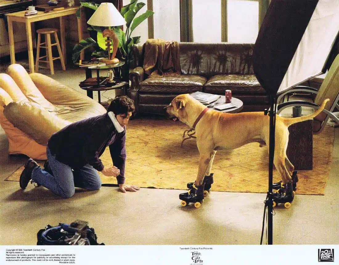 THE TRUTH ABOUT CATS AND DOGS Original Lobby Card 7 Janeane Garofalo Uma Thurman