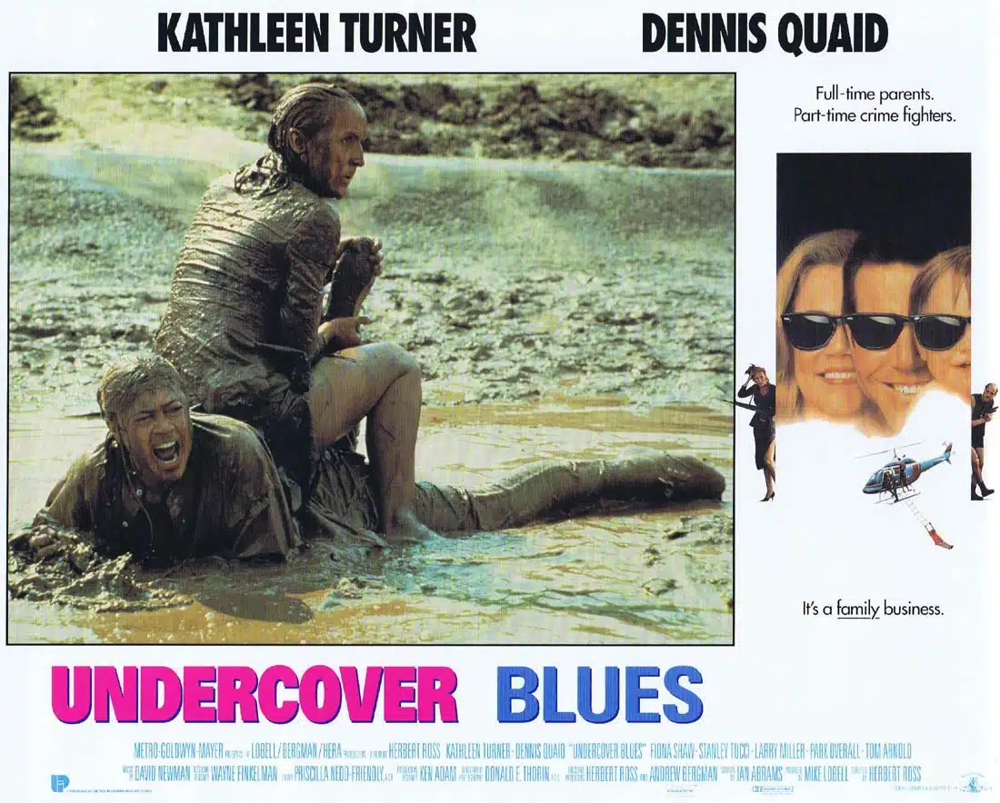 UNDERCOVER BLUES Original Lobby Card 3 Kathleen Turner Dennis Quaid