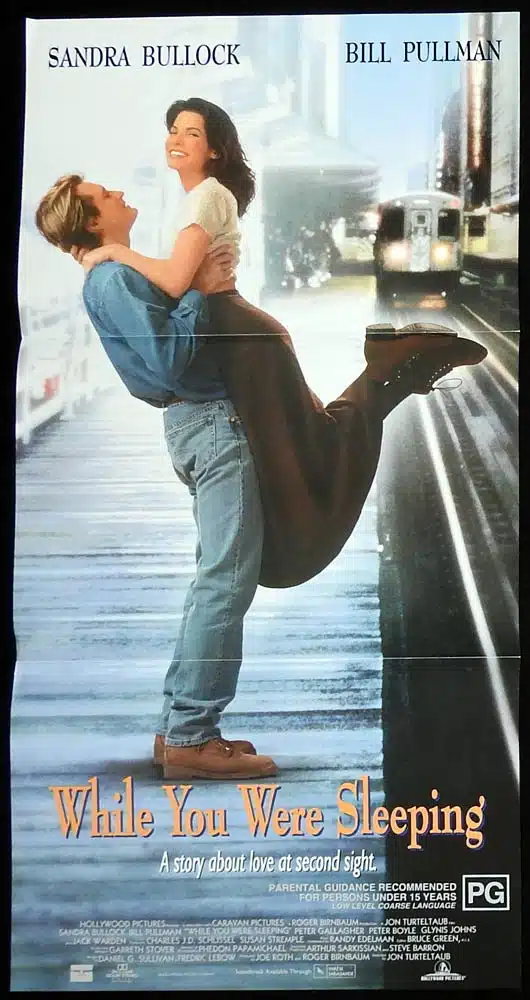 WHILE YOU WERE SLEEPING Original Daybill Movie Poster Sandra Bullock Bill Pullman