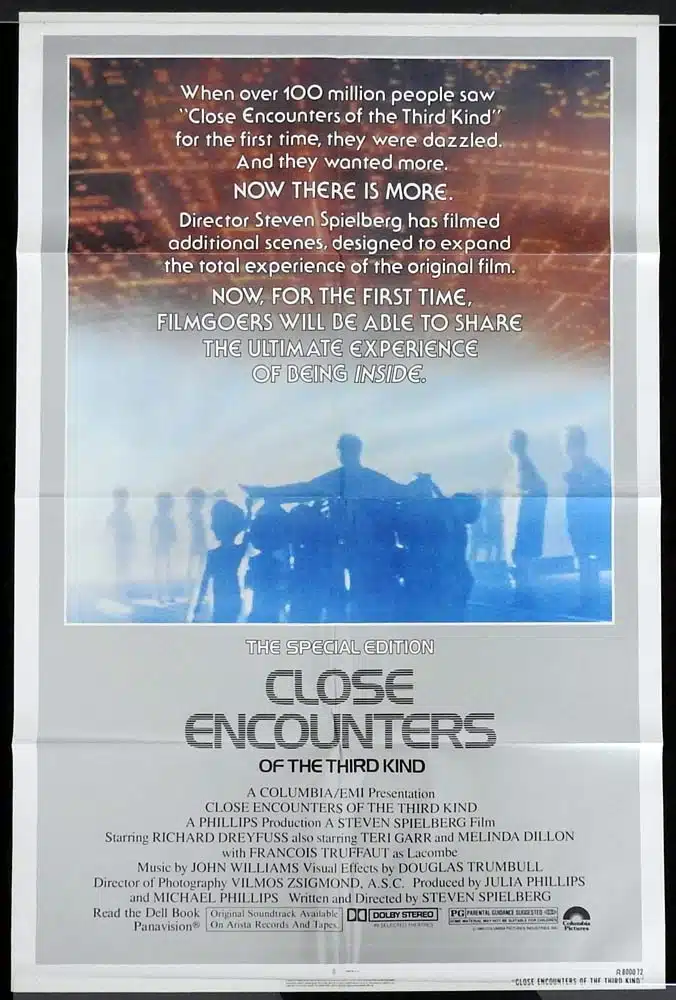 CLOSE ENCOUNTERS OF THE THIRD KIND SPECIAL EDITION Original US One Sheet Movie Poster Richard Dreyfuss