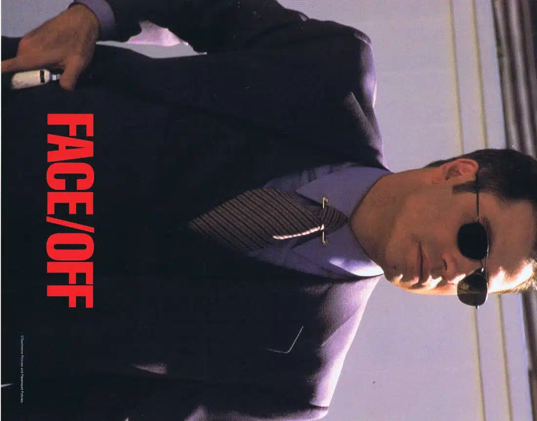 FACE OFF Original Lobby Card 5 John Travolta Nicolas Cage John Woo Face/Off
