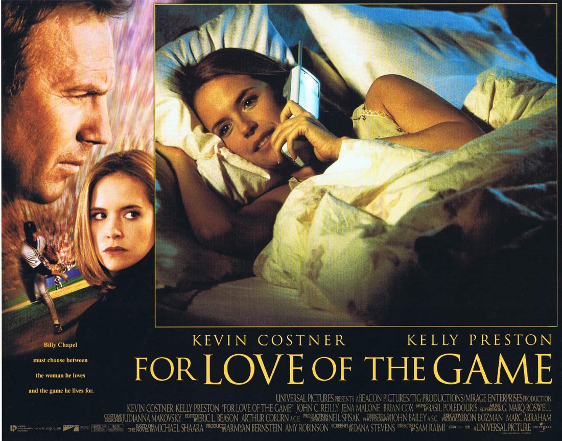 FOR LOVE OF THE GAME MOVIE POSTER 2 Sided RARE ORIGINAL INTL 27x40 KEVIN  COSTNER
