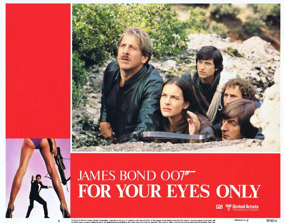 FOR YOUR EYES ONLY Original Lobby Card 6 Roger Moore James Bond
