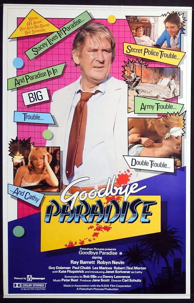 GOODBYE PARADISE Original One Sheet Movie Poster Ray Barrett Paul Chubb Guy Doleman
