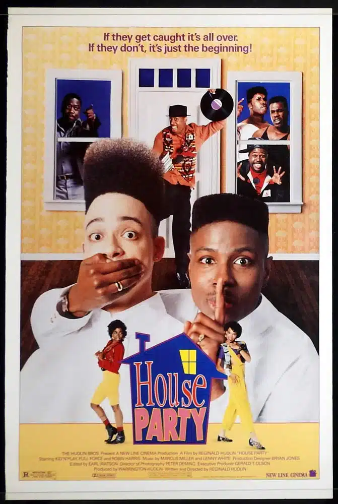 HOUSE PARTY Original One Sheet Movie Poster Kid ‘n Play Full Force Robin Harris
